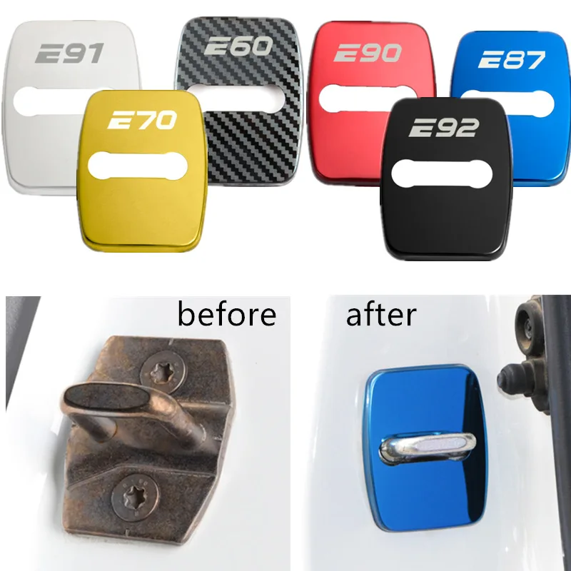Чехлы для дверных замков аксессуары автомобильный Стайлинг чехол BMW E60 E61 E62 E70 E87 E90