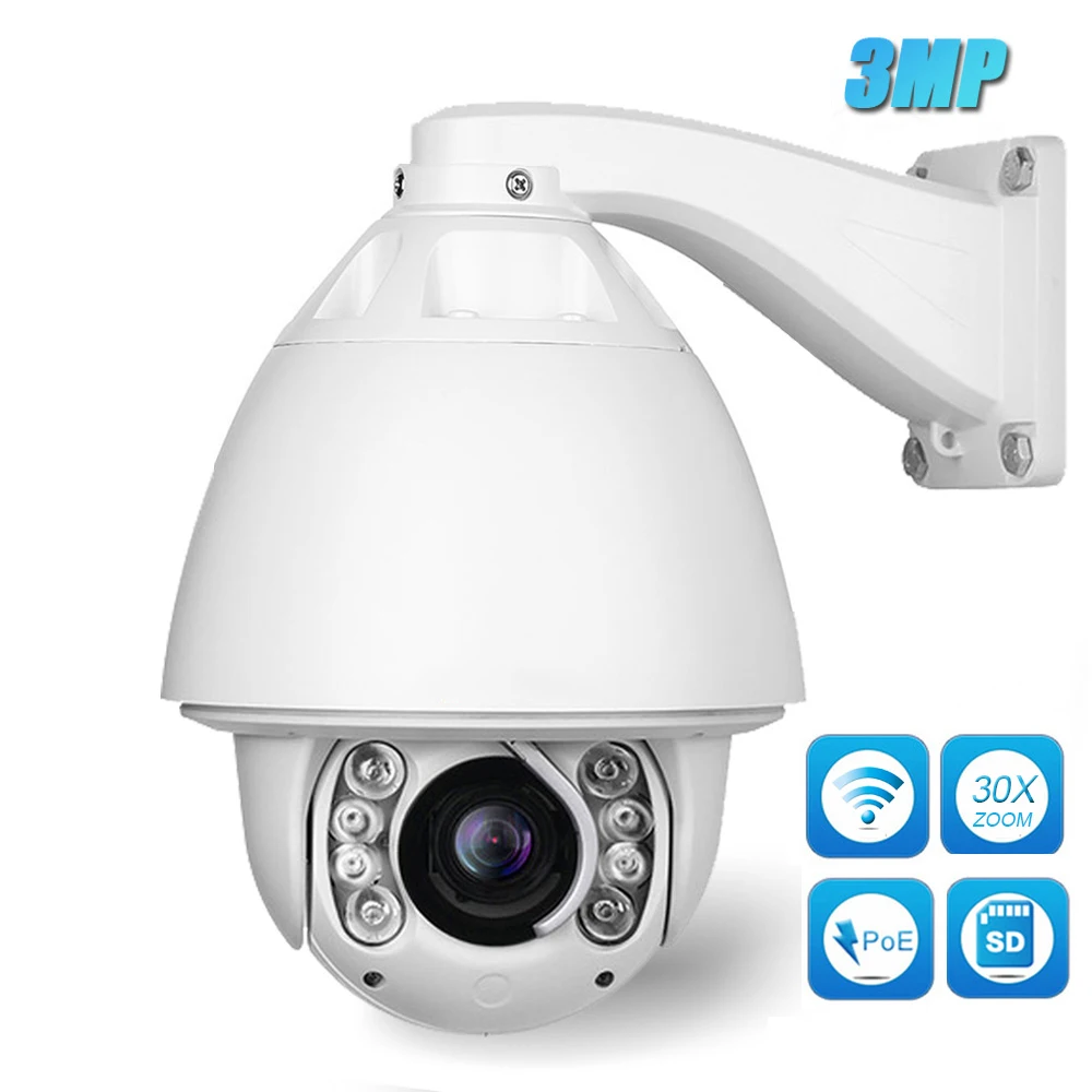 IMPORX HD IP камера автоматическое отслеживание видео Wifi PTZ 30X оптический зум 3MP CCTV