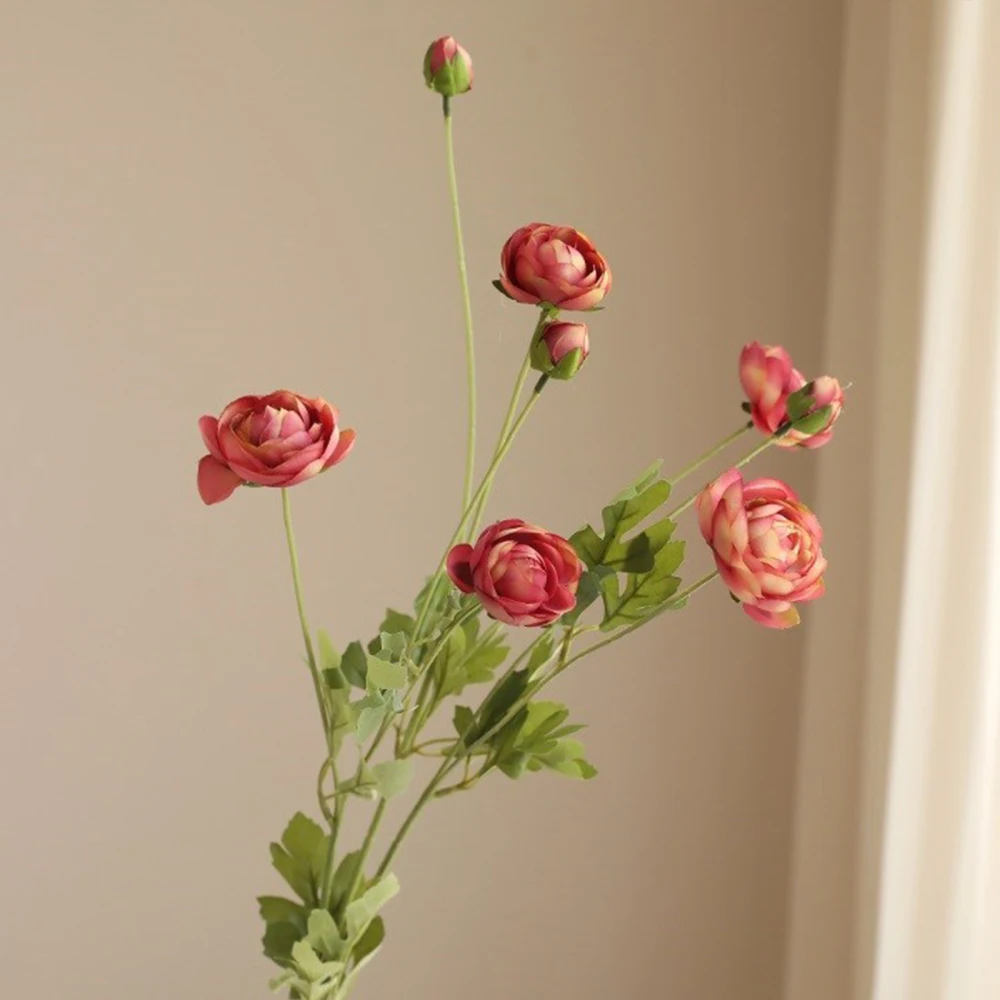 

Имитация цветка 8 Камелия ткань розовый металлический провод фиолетовый желтый 55 см белый красный украшение интерьера