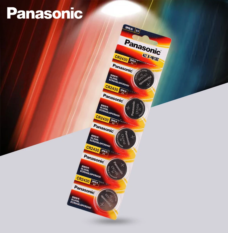 5 шт. оригинальный Panasonic CR2430 CR 2430 3V литиевая батарея таблеточного типа сотовый