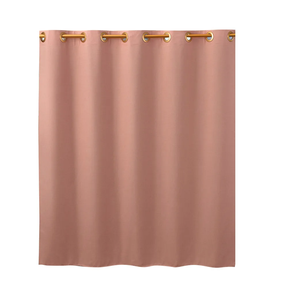 

Imitation linen shower curtain simple partition bathroom curtain polyester non perforated waterproof thickened hanging curtain