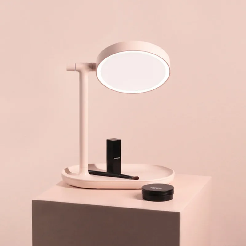 2020 New Flip Up Creative Makeup Mirror Light LED Lights Charging Desktop Magnification Lens Princess Toilet Glass Lamp Desktop