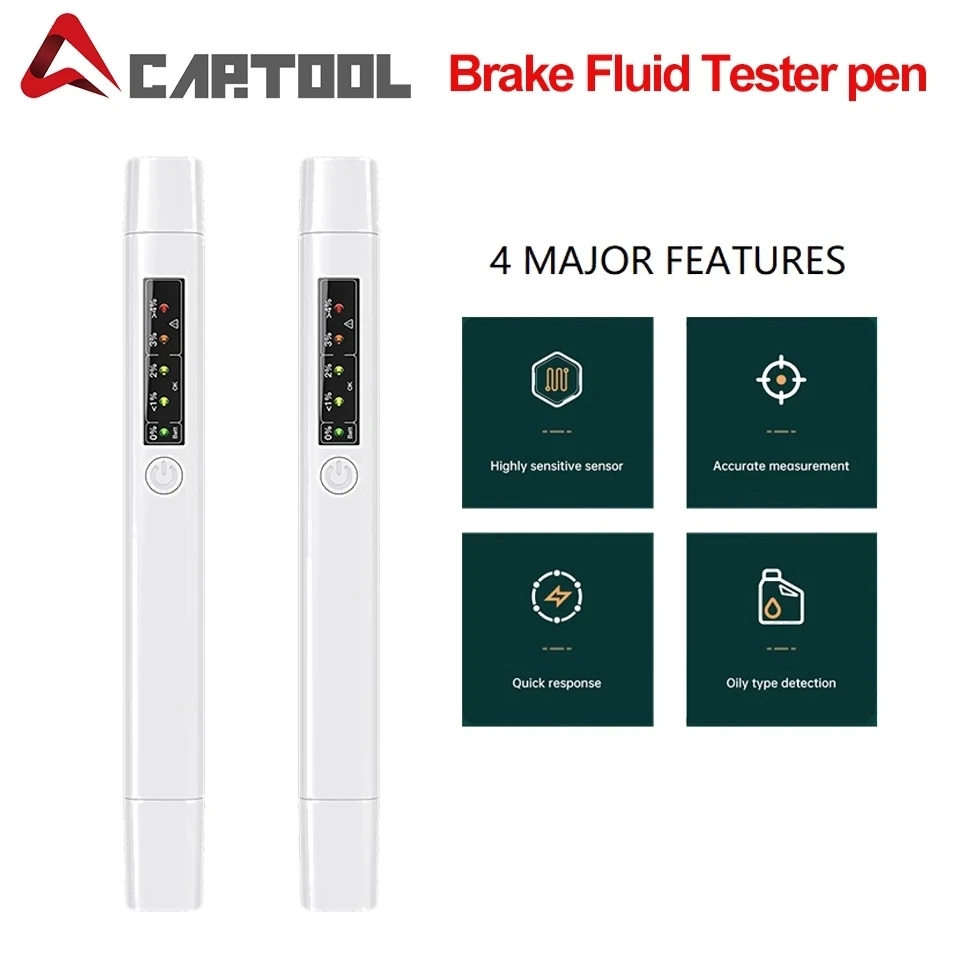 

2022 Newest Car Brake Fluid Testing Tool With 5 LED Car Auto Vehicle Tools Car Oil Tester Electronic Brake Fluid Liquid Tester