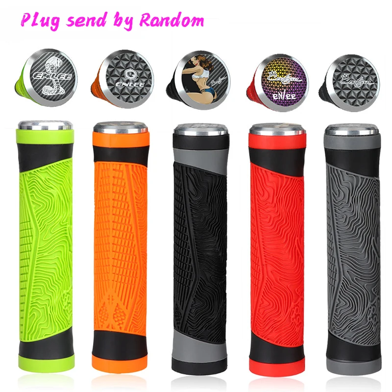 

Ultralight MTB Bike Grips Anti-slip Silicone bicycle Handlebar Grips With Plugs 5 styles Optional Shockproof Cycling Accessories