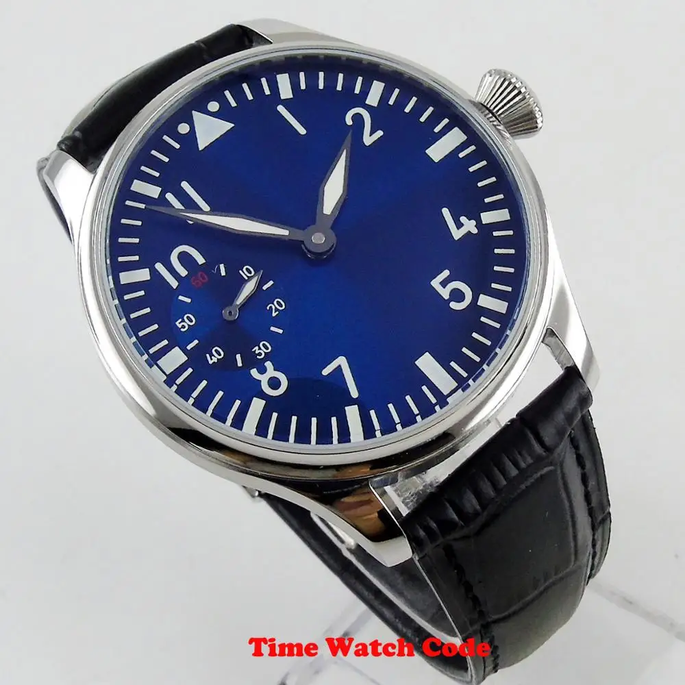 Классические мужские наручные часы с Т-образным ремешком 44 мм Asia 6497 | Наручные