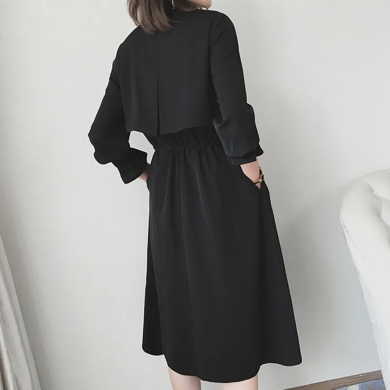 Женское платье с длинным рукавом винтажное красное модель WXF700 2020 | Женская одежда