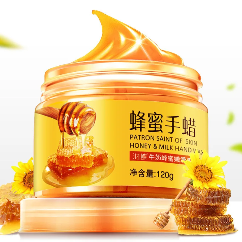 120 г ручной молоко Мёд для нежных рук воск увлажняющий отшелушивающий омертвевшие чешуйки кожи и анти сухой