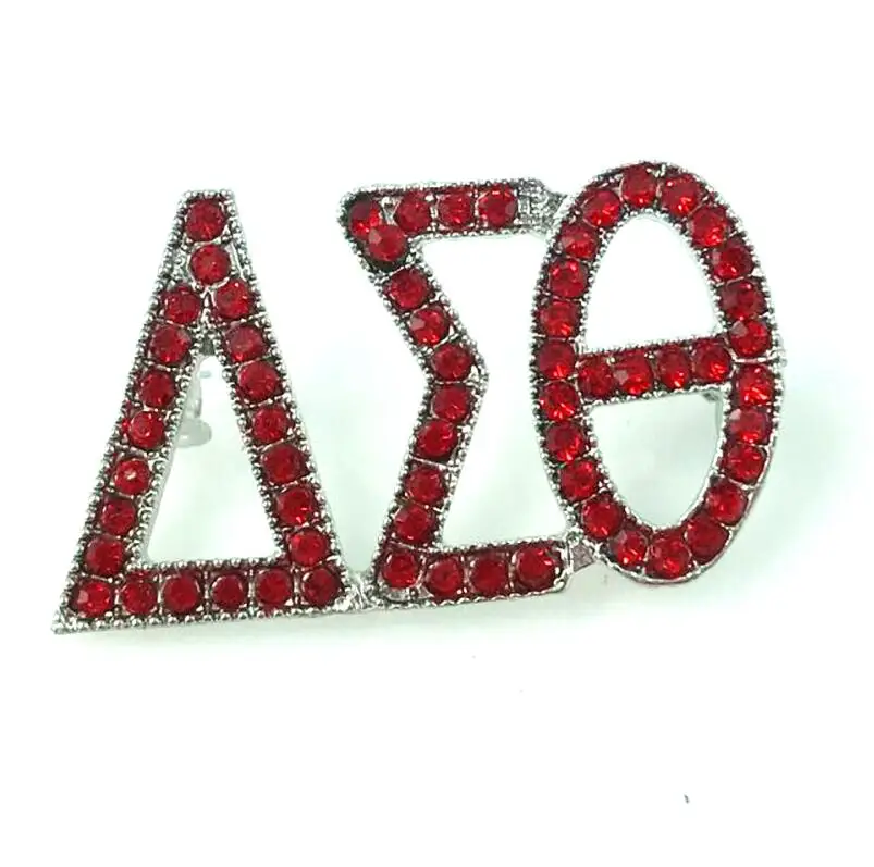 as same pic Новое поступление, красные стразы Delta Sigma Theta Sorority 1913 DST AEO, брошь с отворотами для женщин, ювелирные изделия - Окраска металла: as same pic