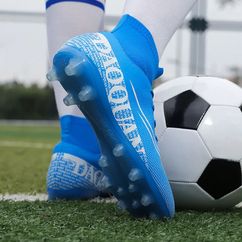 Подъеме размер 35 45 унисекс футбольные бутсы длинные шипы ботильоны Футбол сапоги