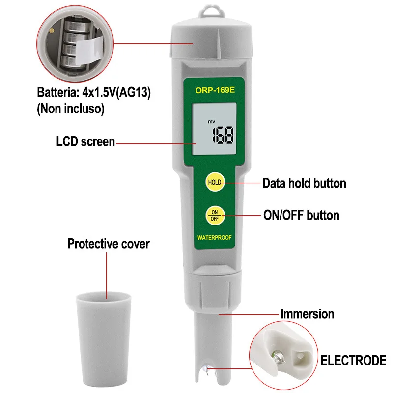Тестер окислительно-восстановительного потенциала воды водонепроницаемый