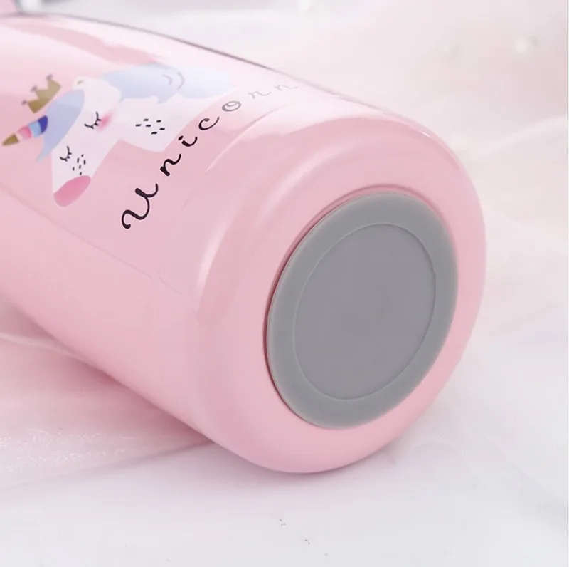 Креативная бутылка для воды с милым единорогом 320 мл из нержавеющей стали 304