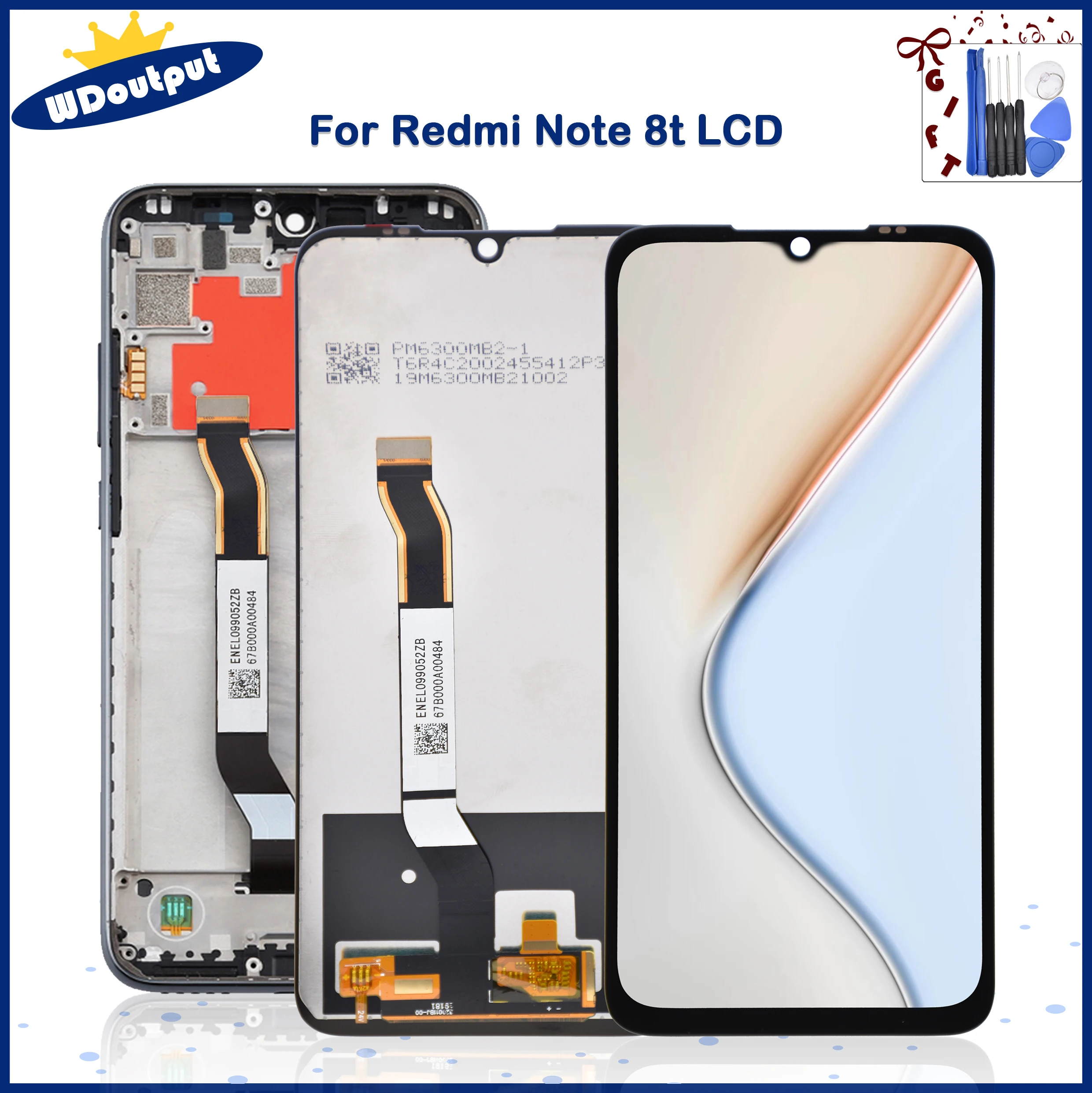 ЖК-дисплей 6 3 &quotдля Xiaomi Redmi note 8t сенсорный экран с дигитайзером в сборе для redmi