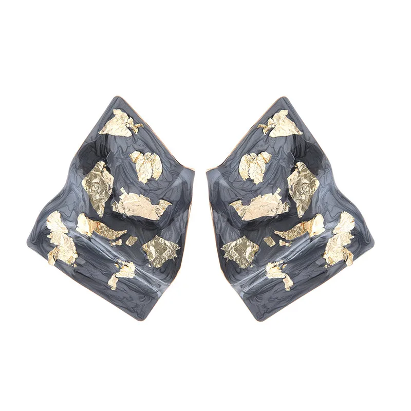 

European American Style Restoring Ancient Ways Exaggerated Iron Irregular Geometric Metal Earrings Women Jewelry Accessories