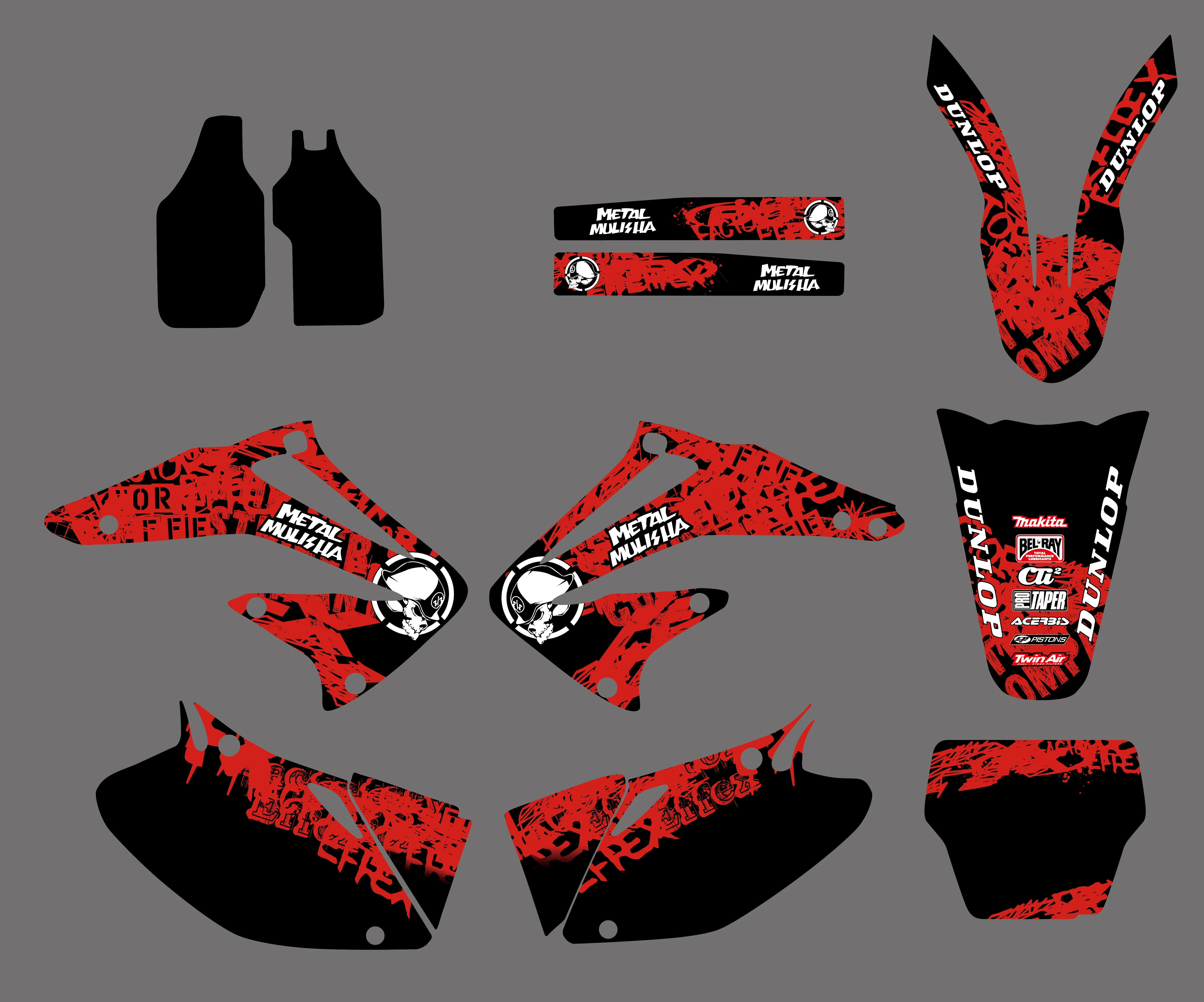 Новый стиль командные графические наклейки наборы наклеек для Honda CRF450R CRF450 2002 2003