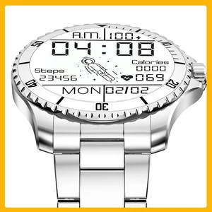 R1 Silver Multi-Sport Mode Wearable Devices Simple Business Ultra-Thin
Stainless Fashion Activity Tracker Smartwatch