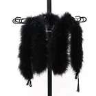 50 г Мягкая эритробоа длиной 2 метра, натуральные белые черные перья индейки, платок для свадебного костюма, декоративная шаль