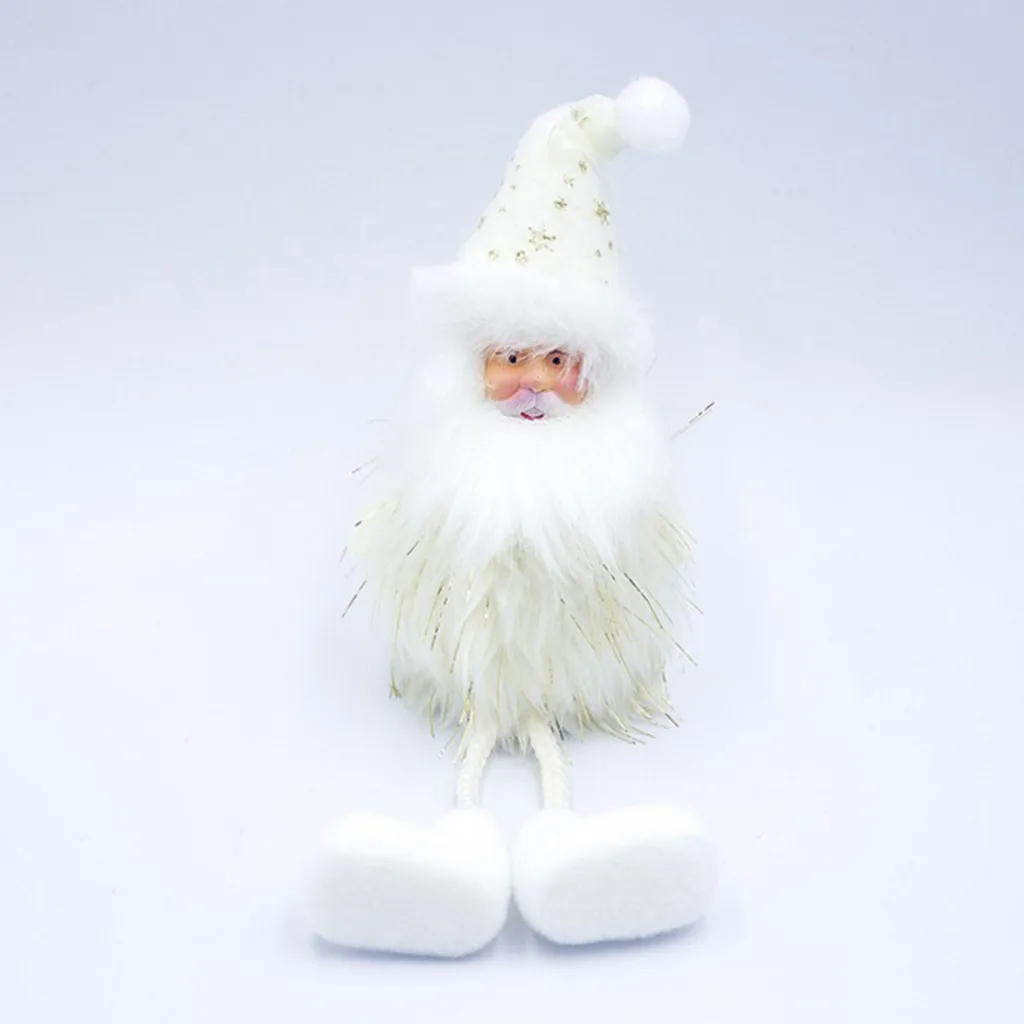 Рождественская ткань плюшевая кукла Санта украшения пена елка снеговик подвеска