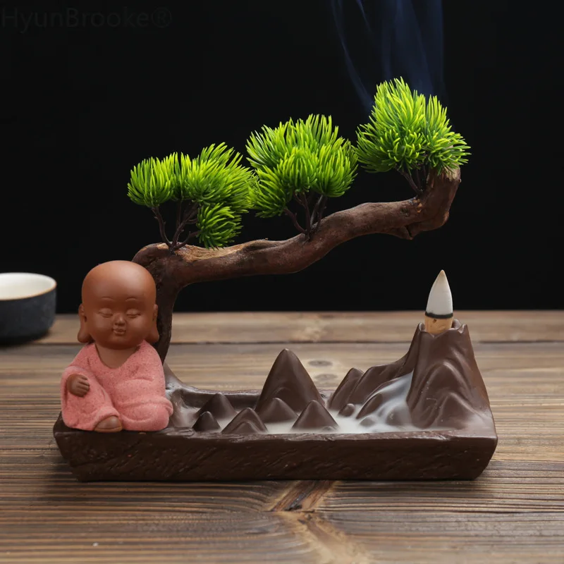 The Little монашеские благовония Smoke Backflow курильница для благовоний керамическая