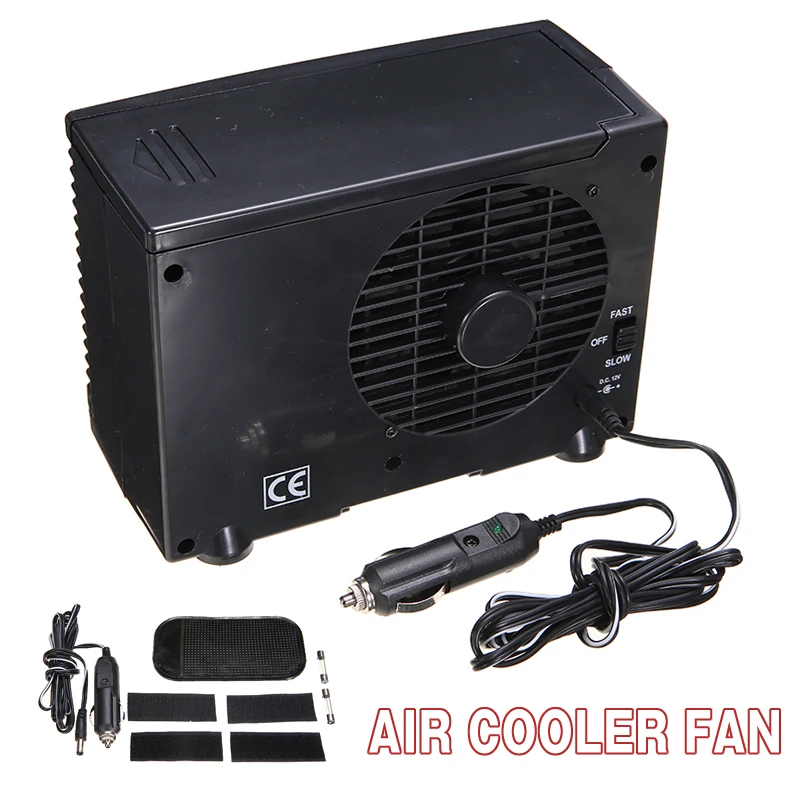 DC 12V 30W Mutifunctional Car Air Conditioner Cooler Cooling Fan Water Ice Evaporative Cooler Car Personal Space Cooler Fan