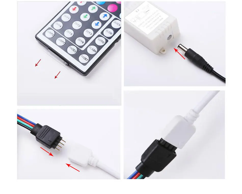 44 клавиши 24 клавиши 20 Ключ Музыка светодиодный RGB контроллер DC12V ИК пульт дистанционного управления для SMD 3528 5050 RGB светодиодные полосы света