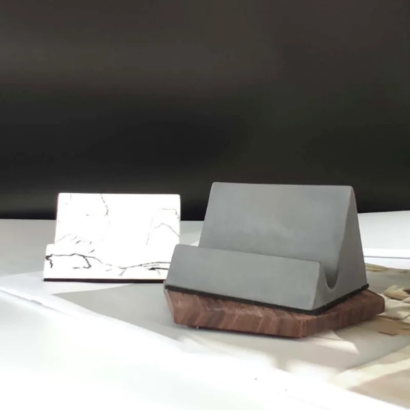 simple nordic desktop mobile phone holder concrete tablet stand for iphone desk cell phone holder stand portable mobile holder free global shipping