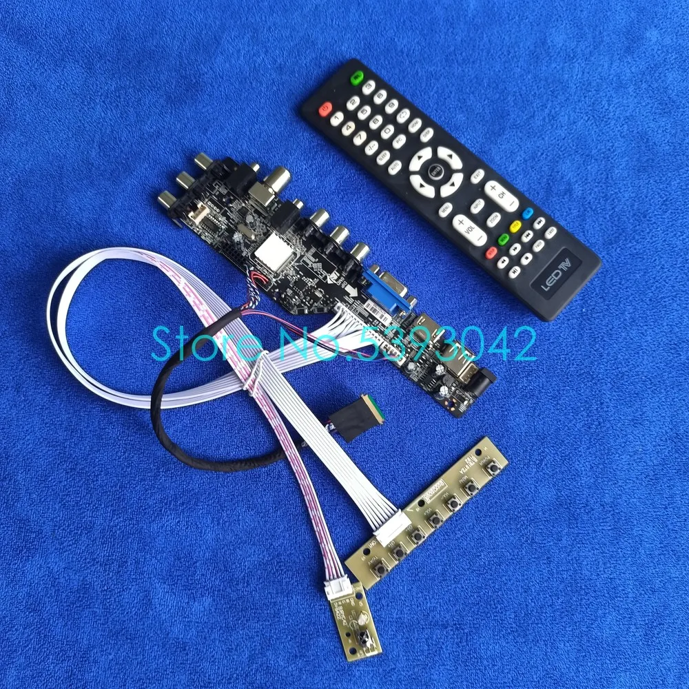 Для LP140WH2 (TL)(S1)/(TL)(S2)/(TL)(S3)/(TL)(SA) DVB T 1366*768 USB + AV панель Цифровой LVDS 40 Pin 3663 комплект