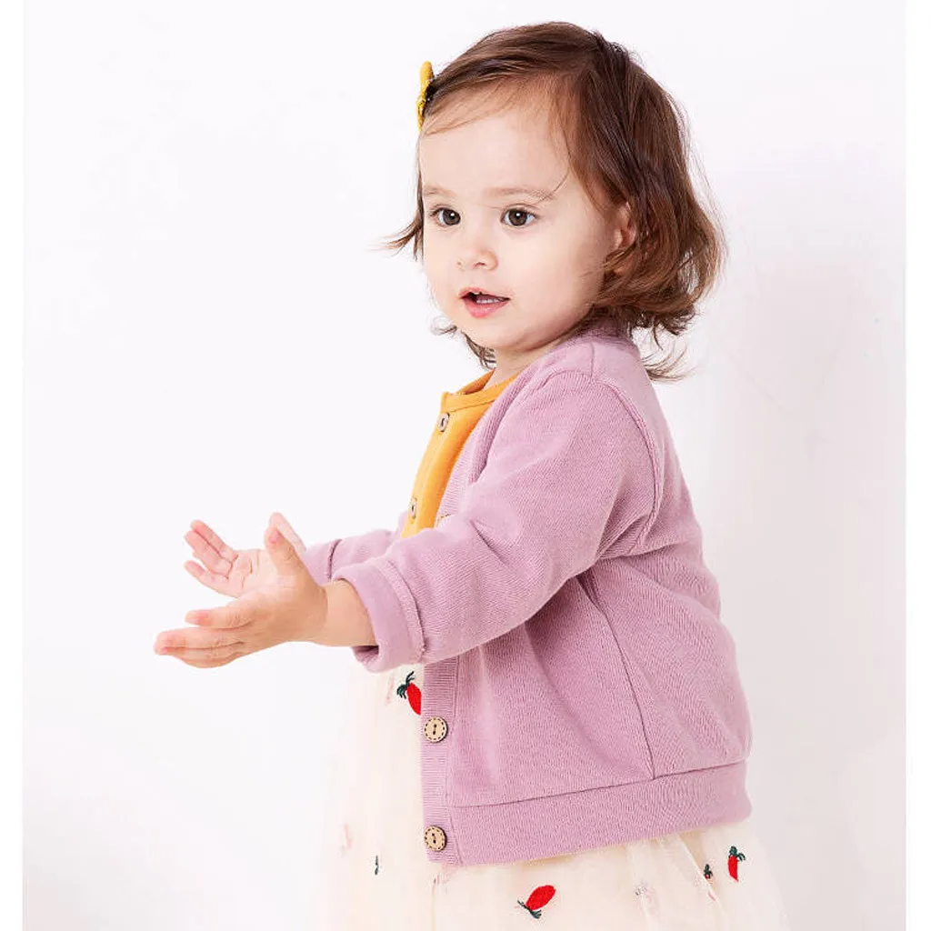 Лучшее пальто-кардиган в Корейском стиле свитер с рисунком для маленьких девочек