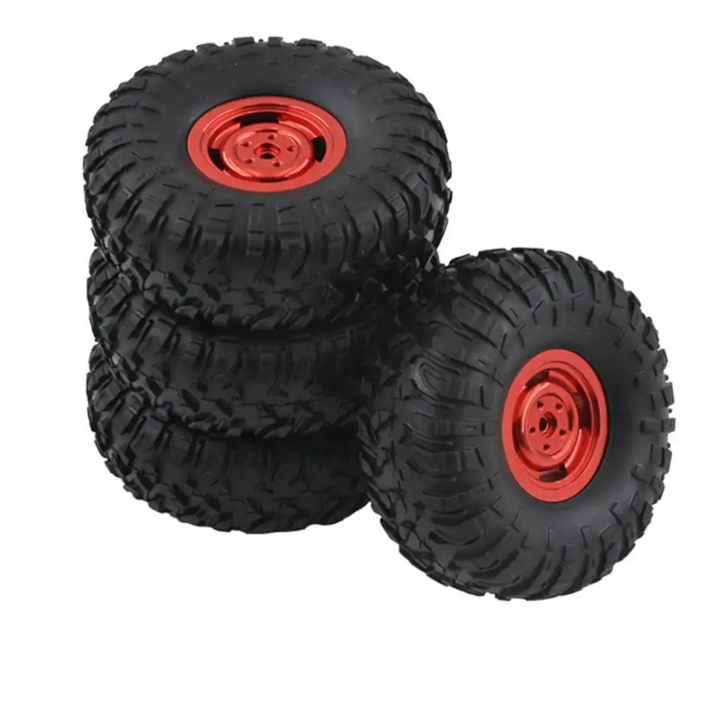 

RCtown 4PCS MN model Metal Beadlock Wheel Rim & Rubber Tires Set for MN45 D90 91 96 99 99S 99A 1/12 Rc Car Mode