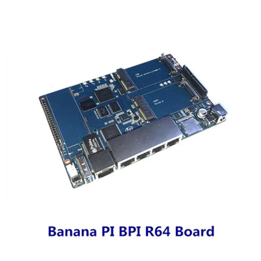 Красный Новое поступление Banana PI BPI R64 MT 7622 Opensource маршрутизатор с 12V 2A DC мощность - Цвет: Красный