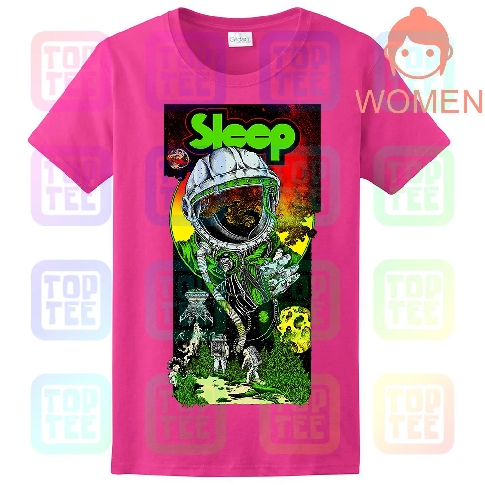 Футболка для сна Stoner Doom Metal Orange Goblin Electric Wizard Graphic Band Tee - Цвет: WOMEN-ROSE