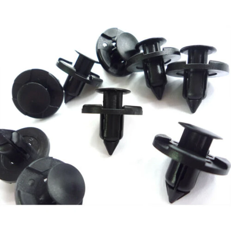 

120pcs Fastener clips Black Trim Decor Accessory 8mm hole Rivet Bumper