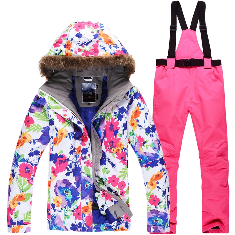 2019 Новый женский лыжный костюм супер теплая водонепроницаемая Лыжная куртка