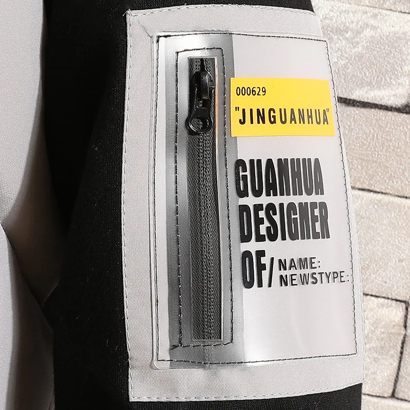 2020 New Men'sParka Casual Jacket Fashion Color patchwork Outwear Thicken And Warm hooded Coat