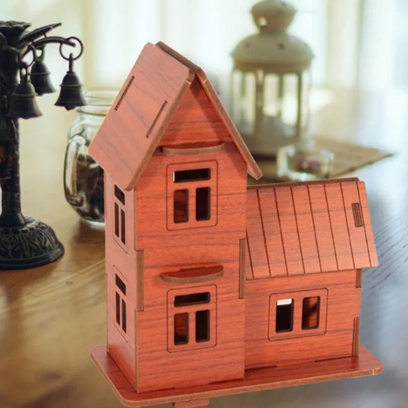 

DIY House Toys 3D Wooden Educational Toy Assembly Model Wooden Craft Kit Home Decoration Children's Toys