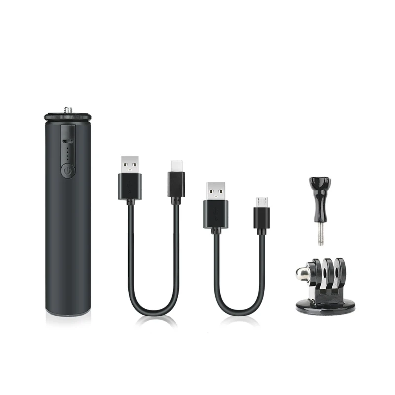 

6800mAh Battery Capacity Power Charger Hand Grip Micro USB Type-C Charging Port for Pocket 2 Action Camera