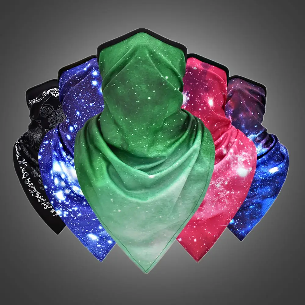 WOSAWE велосипедная маска 3D треугольный головной платок шейный рукав UV Защитная