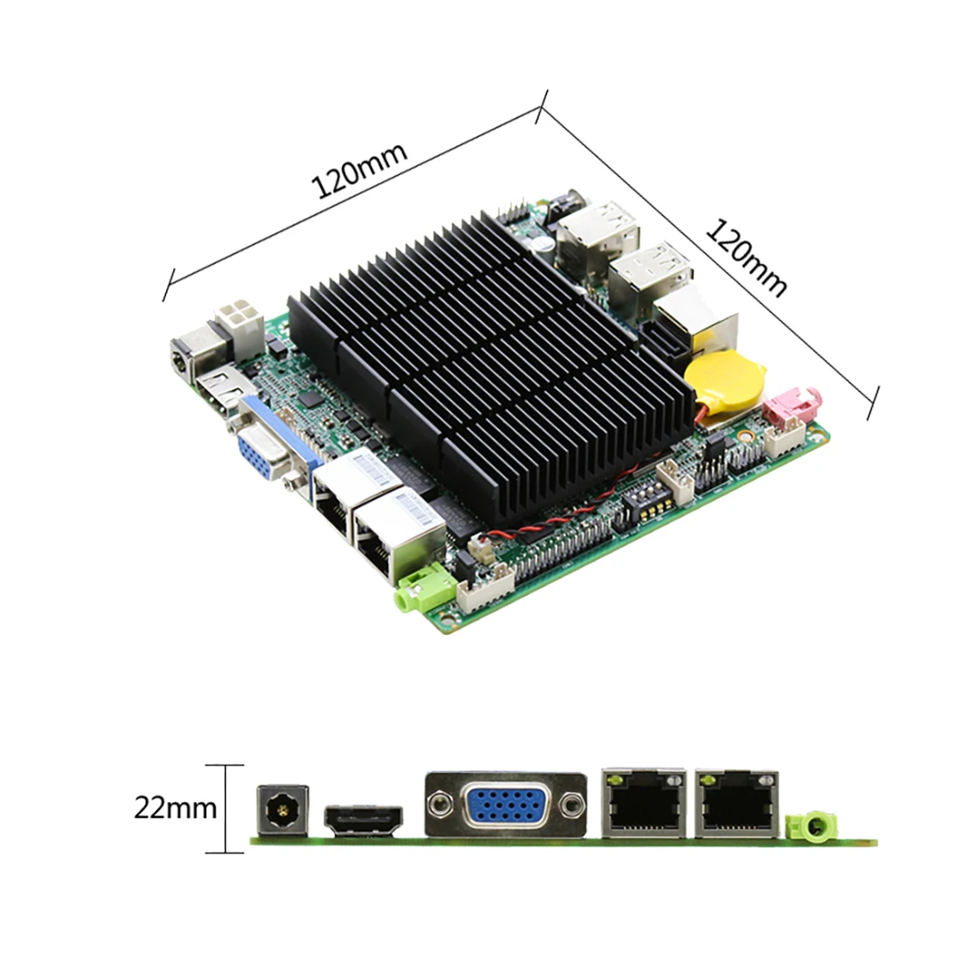 6 * USB Dual LAN LVDS HDMI J1900 процессор NANO ITX Встроенная Материнская плата | Компьютеры и