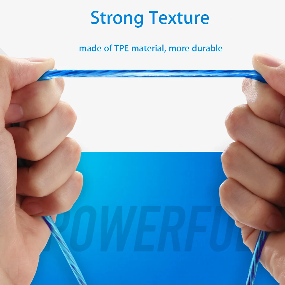 Светодиодный светящийся кабель Micro USB Type-C для быстрой зарядки iphone 5 6 7 X Huawei P Smart 2019