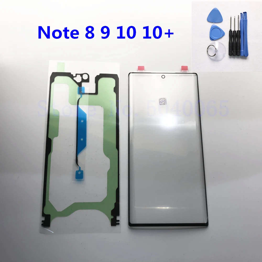 Внешнее стекло для Samsung Galaxy Note 8 note9 note10 + сменный клей ремонта сенсорного