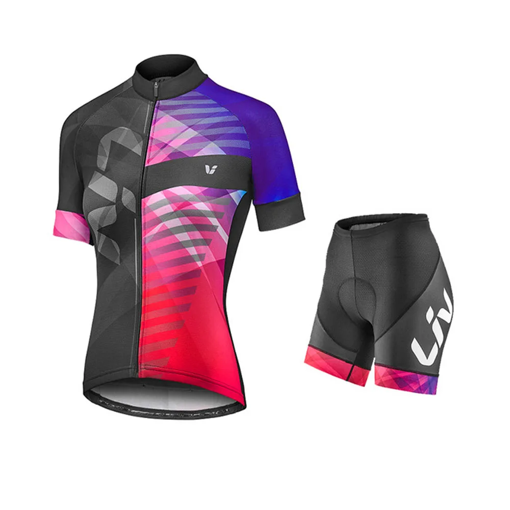 Женский комплект из Джерси для езды на велосипеде летняя женская одежда