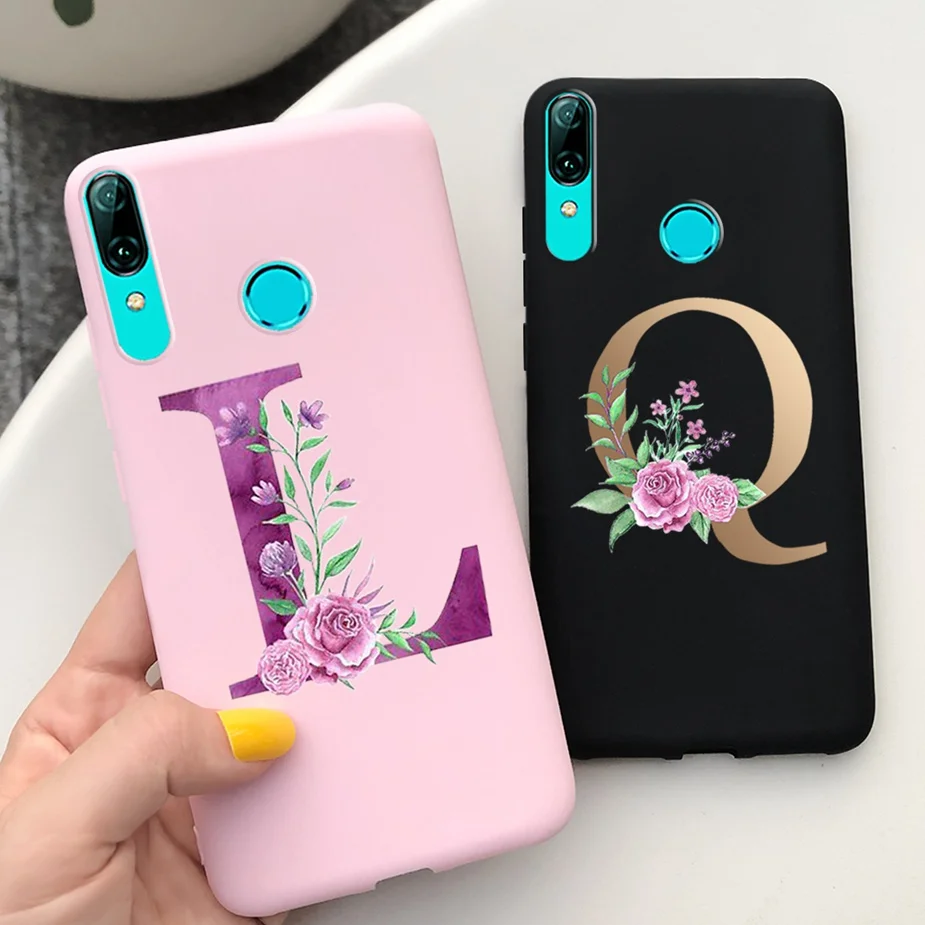 С милыми буквами крышка для Huawei P smart 2019 чехол POT-LX1 силиконовый мягкий полное