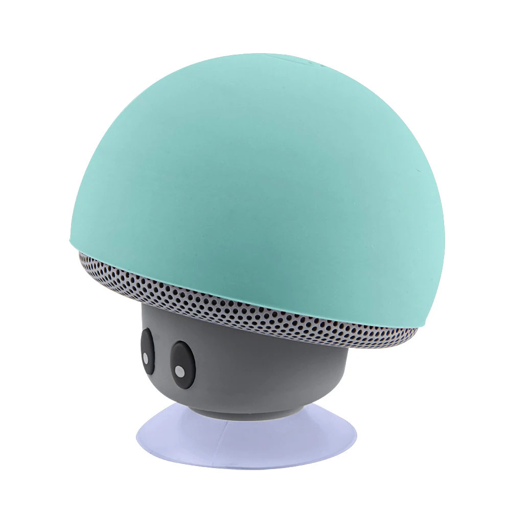 Мини беспроводной Bluetooth динамик Портативный грибной НЧ-динамик сабвуфер s Громкая связь с микрофоном для смартфона ПК планшета - Цвет: Green