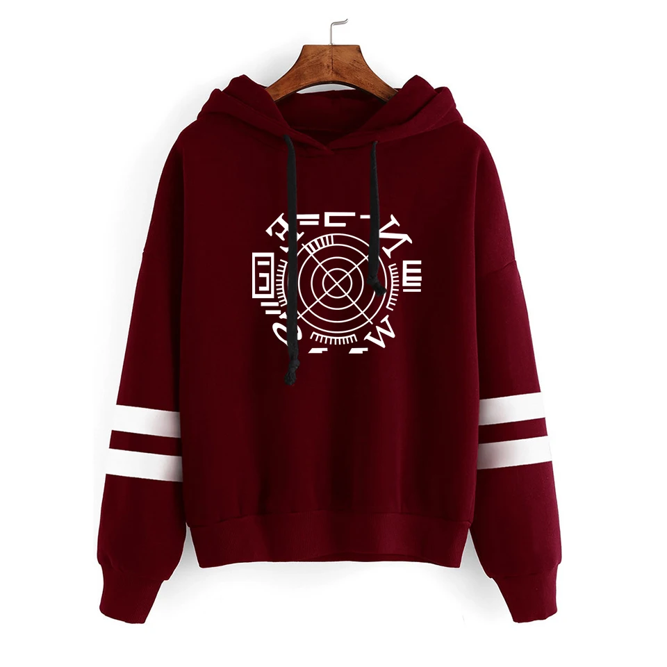 Burgundy Detective Conan Fashion Print Case Closed Hoodies Outwear Sweatshirt Casual Unisex Soft Streetwear Trendy Hot sale Clothes - Цвет: Burgundy