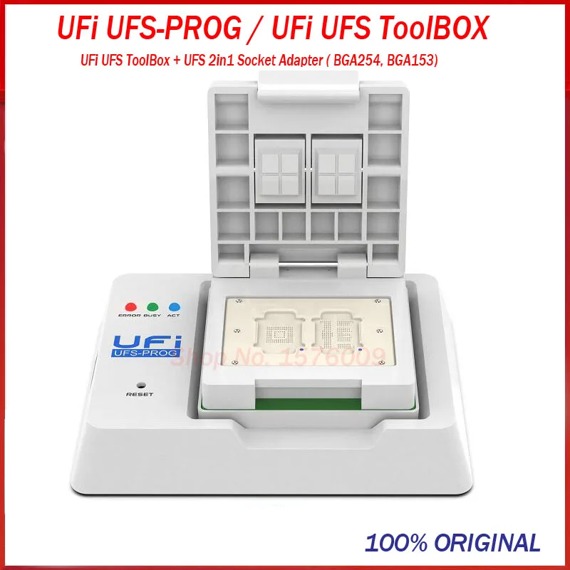 2022 новый оригинальный UFi-UFS ящик для инструментов + UFS 2 в 1 адаптер розетки (BGA254 BGA153)