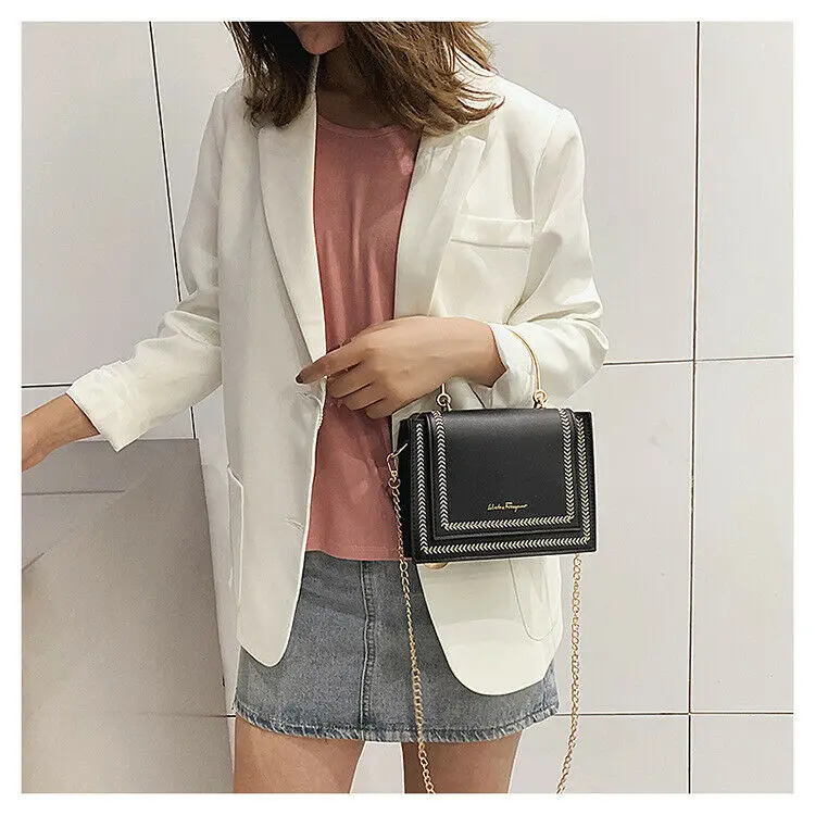 Женские сумки через плечо кожаная сумка на цепочке женские сумки-мессенджеры