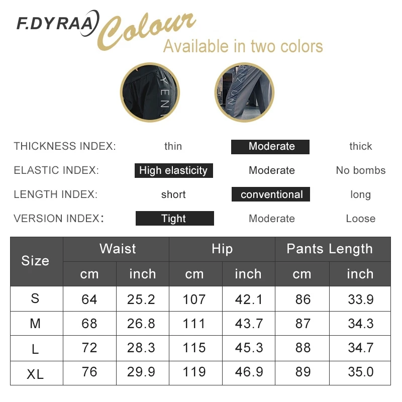 

F.DYRAA Women Breathable High Waist Sport Pants Fashion Side Letter Printed High Stretch Jogger Mujer Trousers Comfy Loose Pants