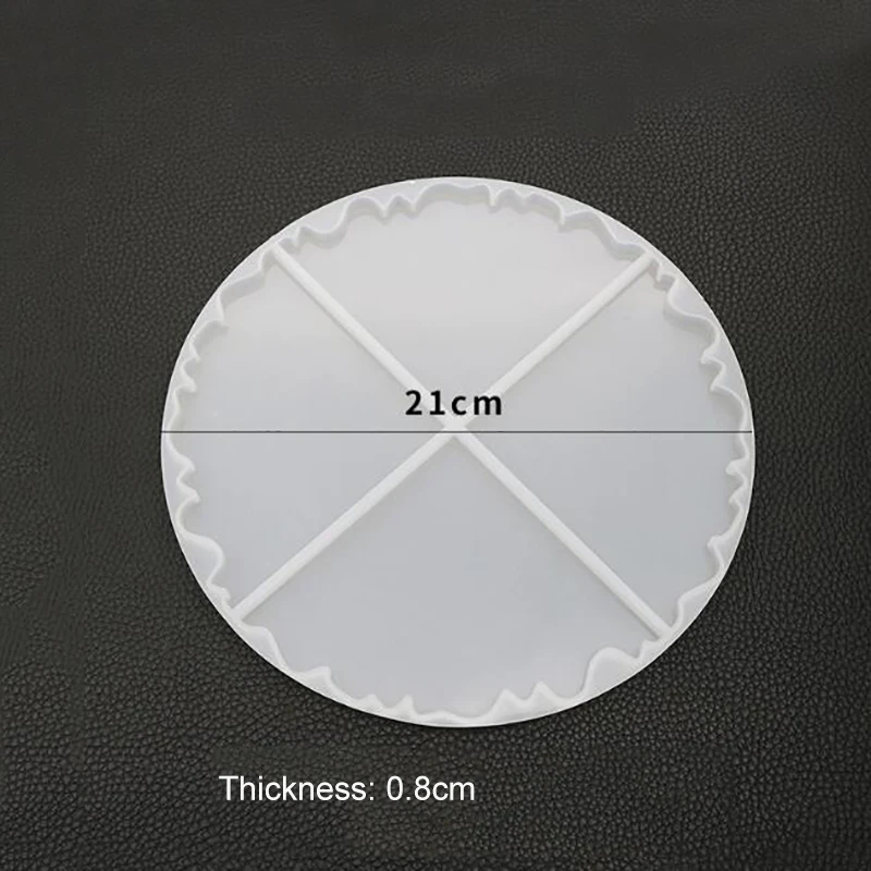 

Irregular Wave Silicone Mold Round Epoxy UV Resin Mould Pendant Craft Accessories DIY Jewelry Making Tool