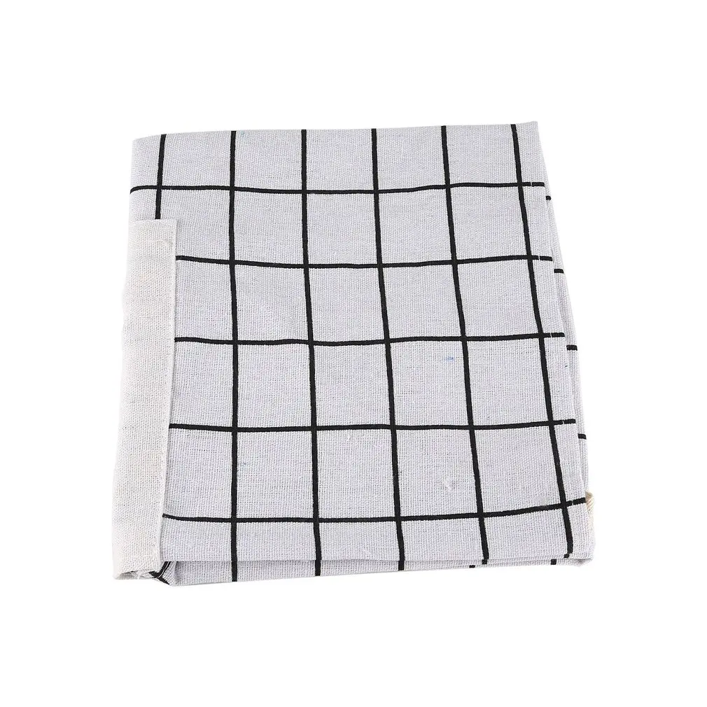 Модный напечатанный домашний Кухонный Фартук с карманом из мягкого хлопка и льна