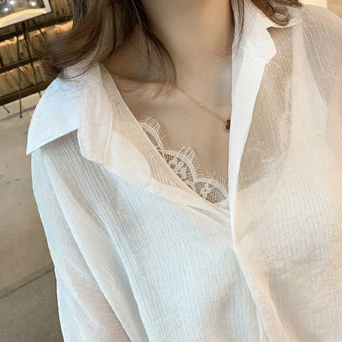 

M-4XL women's blouse Big Size Fashion Loose Tops Shirts