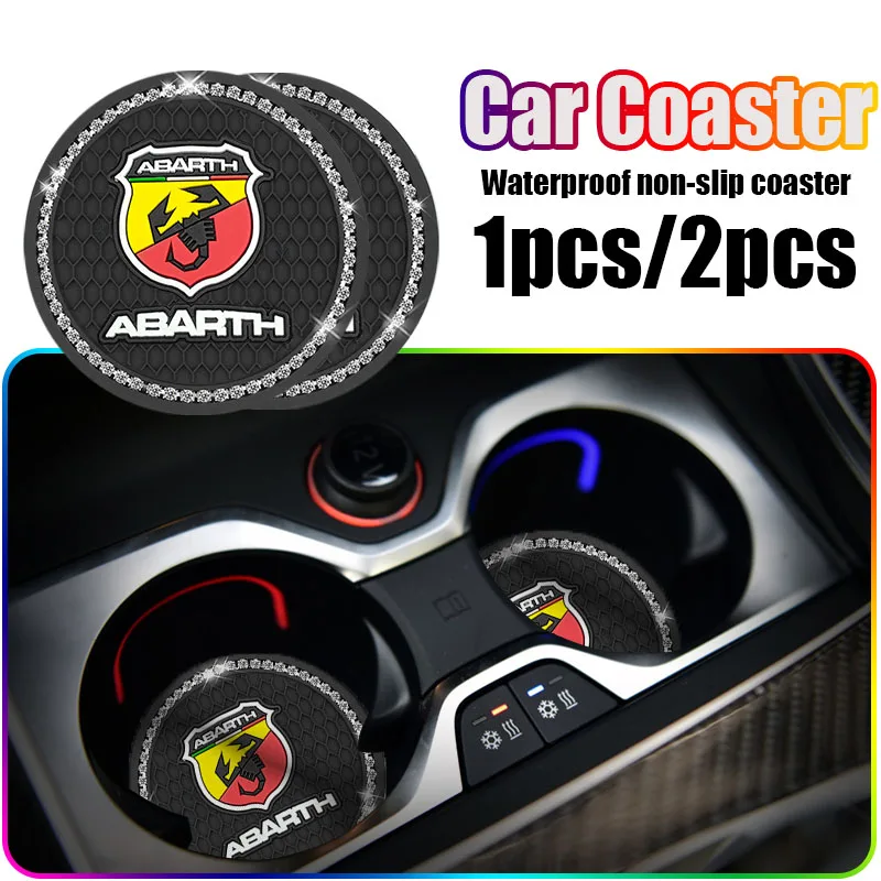 

Car Silica Coaster Water Cup Bottle Holder Anti-slip Pad for Fiat Abarth 500 Punto Stilo Ducato Palio Pondo Tipo Viaggio Tools